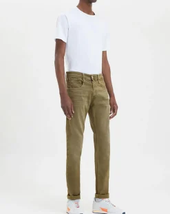Homme Replay Pantalon Slim bull denim kaki