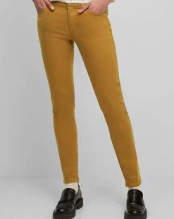 Femme Marc O'Polo Pantalon Slim en Coton bio mélangé Mavas marron clair