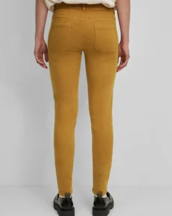 Femme Marc O'Polo Pantalon Slim en Coton bio mélangé Mavas marron clair