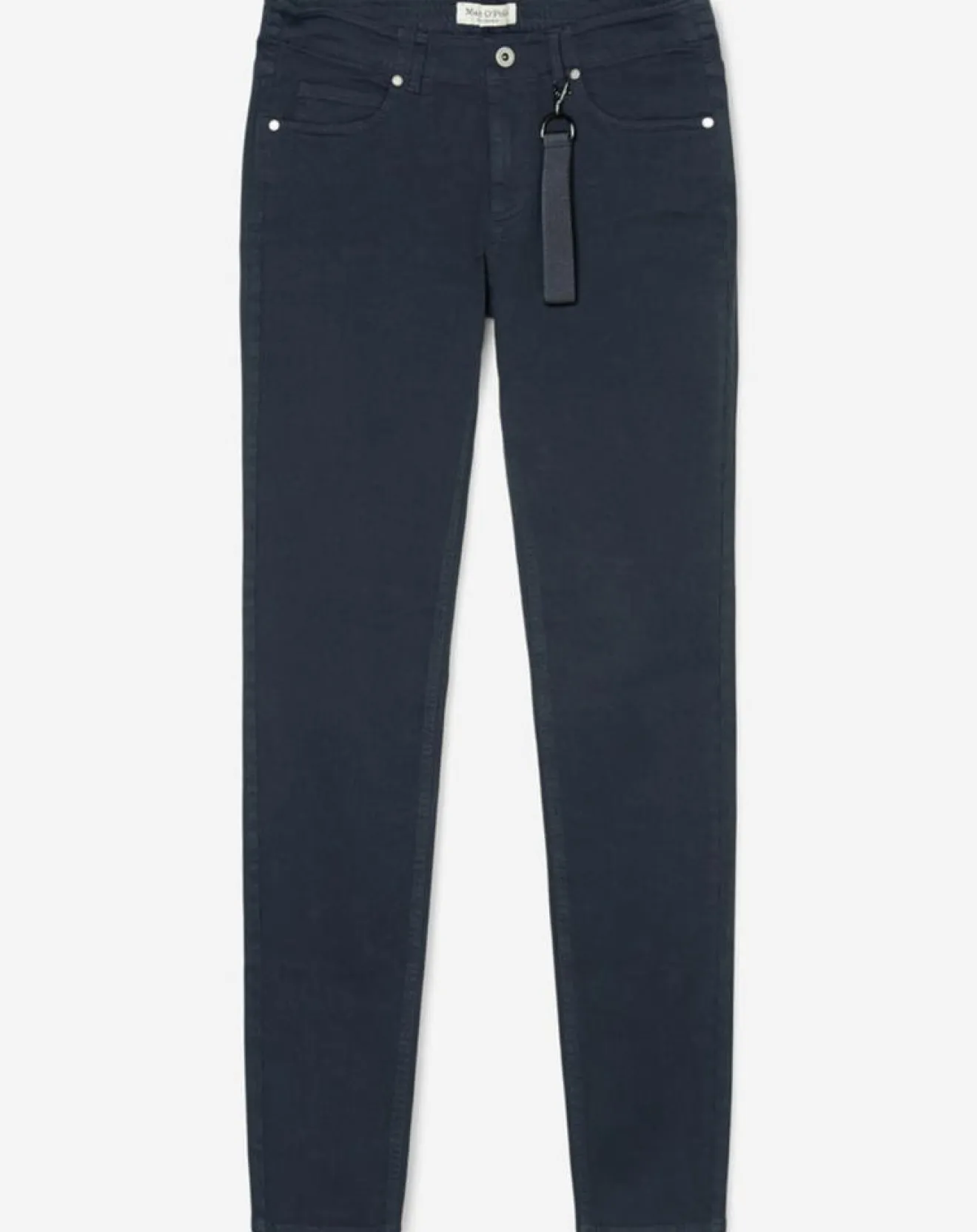 Femme Marc O'Polo Pantalon Slim en Coton bio mélangé Mavas bleu marine