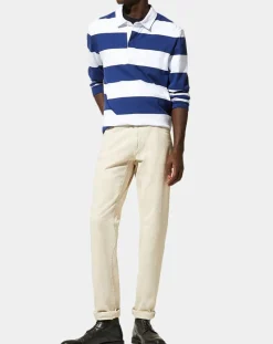 Homme Galeries Lafayette Pantalon Slim en Coton Bio Kuflex écru