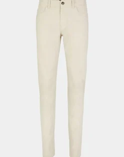Homme Galeries Lafayette Pantalon Slim en Coton Bio Kuflex écru