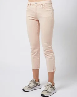 Femme Esprit Pantalon Slim en Coton stretch doux beige/pêche