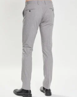 Homme Hackett London Pantalon Slim Fit imprimé micro Pied de Poule gris