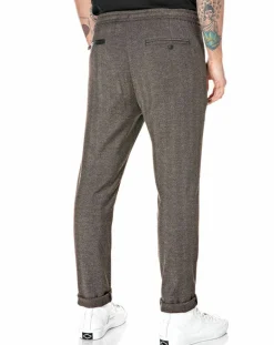 Homme Replay Pantalon Slim Smart Business imprimé chevrons marron