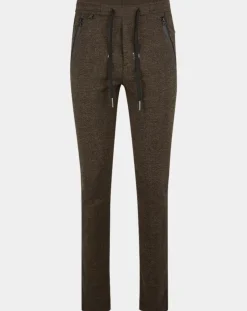 Homme Replay Pantalon Slim Smart Business imprimé chevrons marron