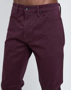 Hot Dockers Pantalon slim Suprême Flex bordeaux
