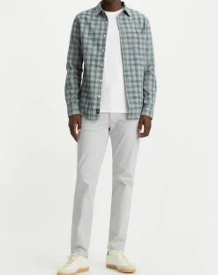 Homme Dockers Pantalon Smart 360 Flex Alpha Khaki Slim Fit gris clair