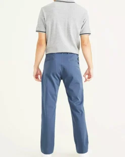New Dockers Pantalon Smart 360 Flex Alpha Khaki Slim Fit bleu moyen
