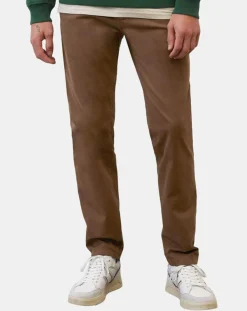 Homme Marc O'Polo Pantalon Stig tapered marron
