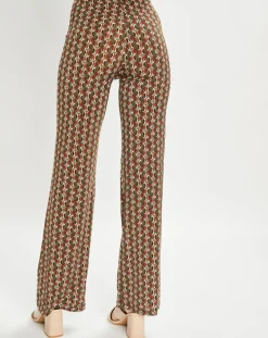 Femme Lauren Vidal Pantalon Store imprimé forêt