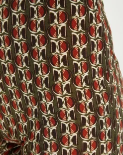 Femme Lauren Vidal Pantalon Store imprimé forêt