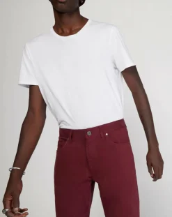 Homme Marc O'Polo Pantalon stretch droit 5 poches bordeaux