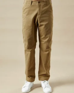 Homme Hartford Pantalon Theo fines rayures maize