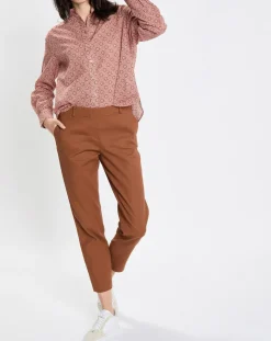 Femme Marc O'Polo Pantalon Torup marron