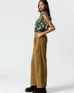 Clearance The Korner Pantalon Valentine marron