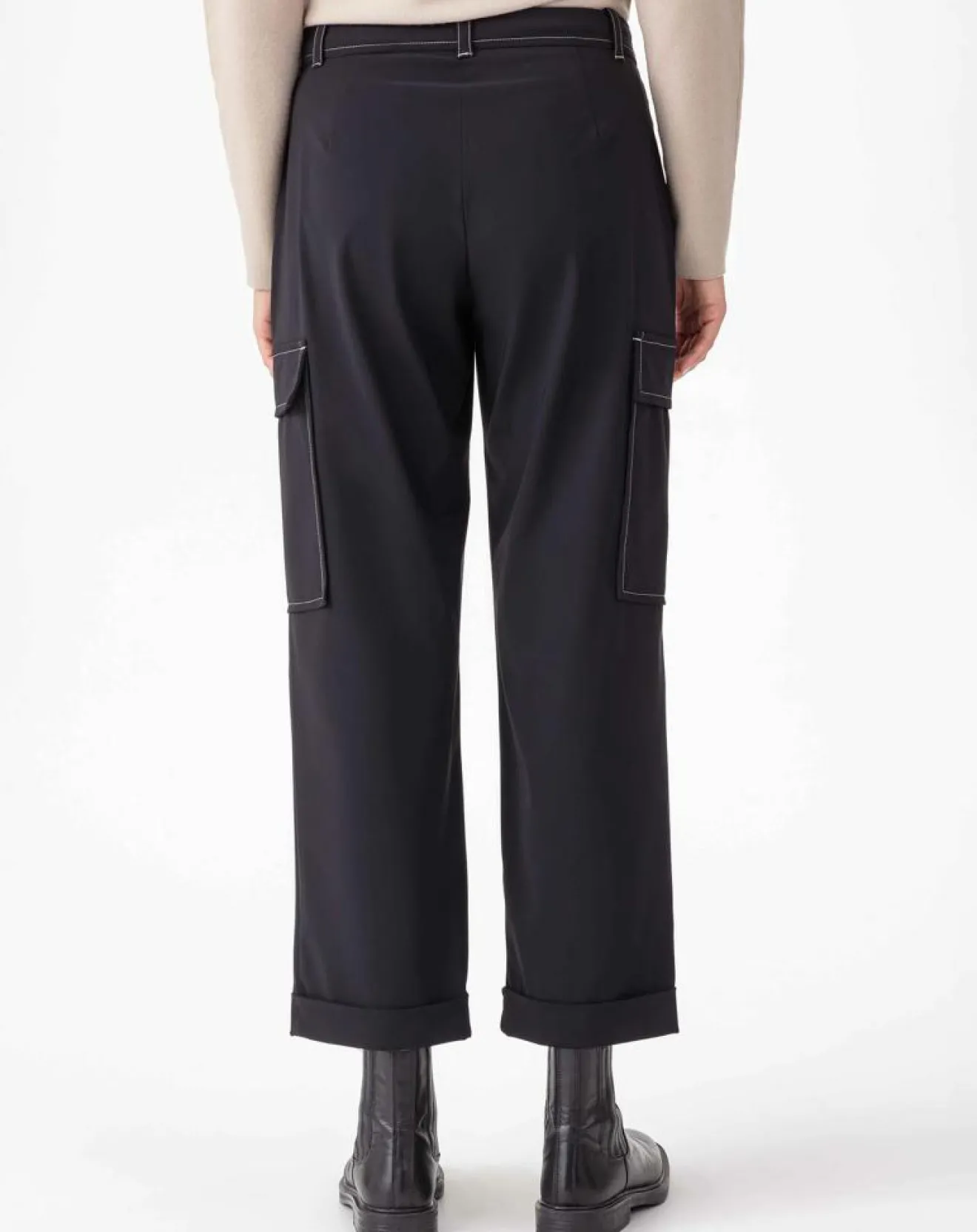 Femme Indies Pantalon Victoire noir/beige