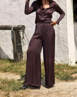 New Lauren Vidal Pantalon Willy raisin