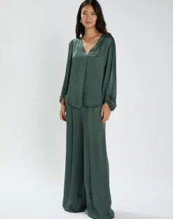 Outlet Lauren Vidal Pantalon Willy vert