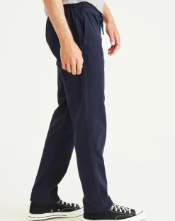 Homme Dockers Pantalon Wonderknit Tapered bleu marine