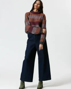 Femme The Korner Pantalon Yasmine bleu