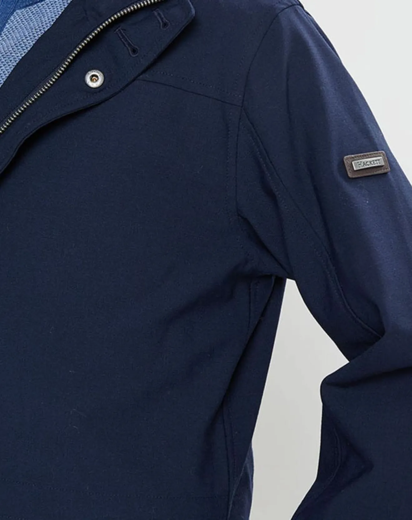 Online Hackett London Parka à capuche Nylon Travel bleu marine