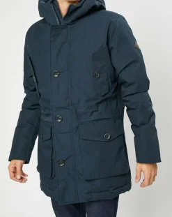 Homme Hackett London Parka Artic Sccoter bleu marine