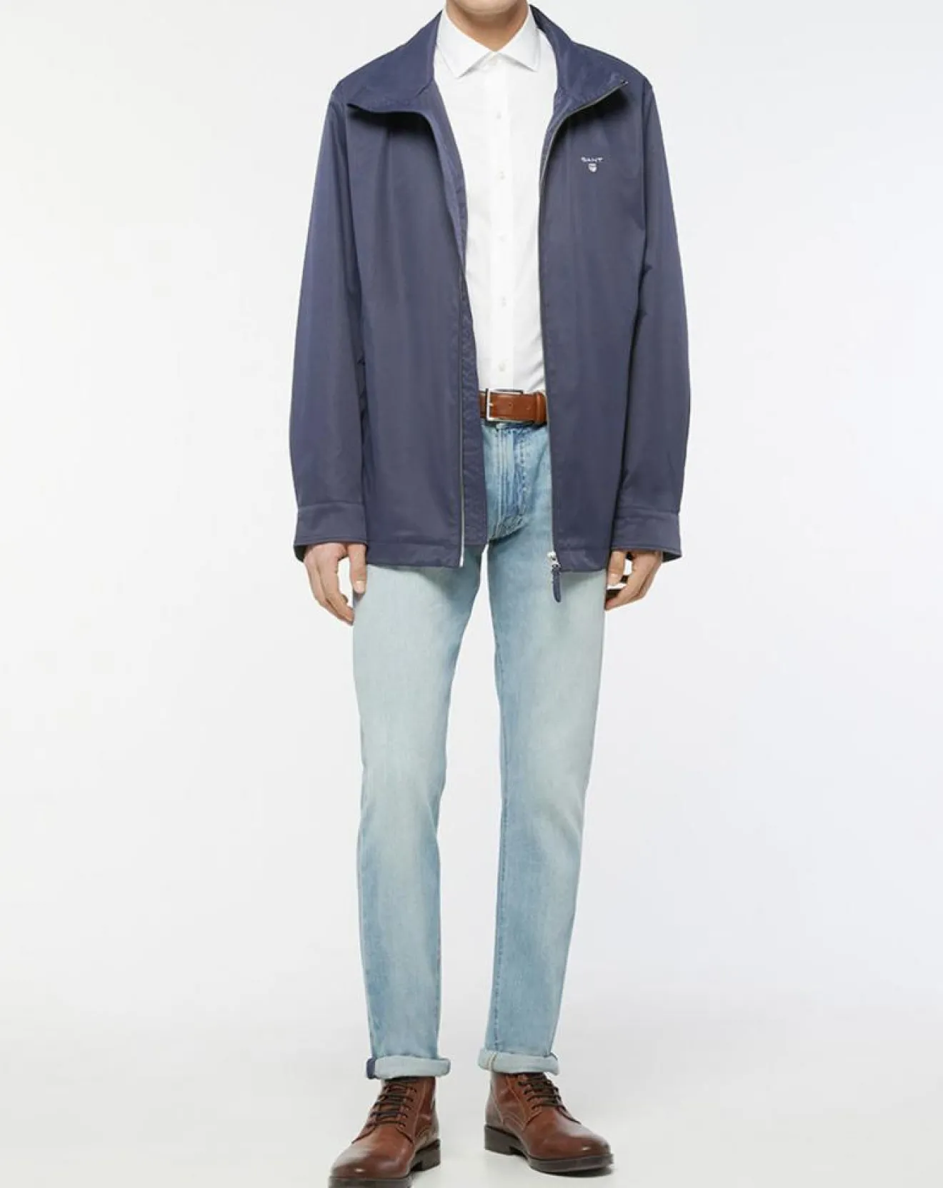 Sale Gant Parka Courte Midlength Jacket bleue