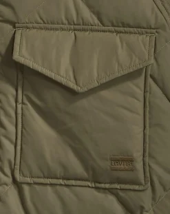 Femme Levi's® Parka Diamond matelassée verte
