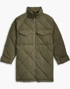 Femme Levi's® Parka Diamond matelassée verte