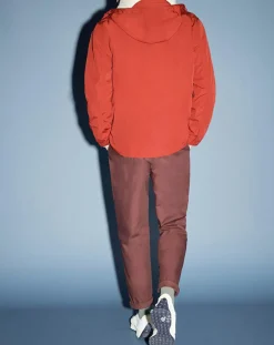 Homme Galeries Lafayette Parka droite Napocket avec doudoune amovible matelassée sans manches rouille