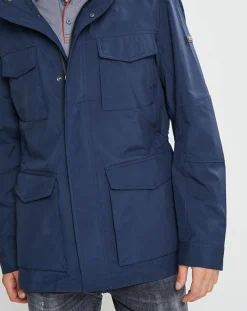 Discount Hackett London Parka en Nylon bleue