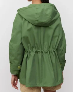 Femme Marc O'Polo Parka Gr Poches Coton Bio Zip kaki