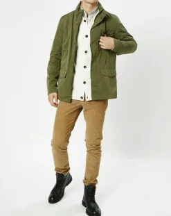 Online Hackett London Parka légère à capuche kaki
