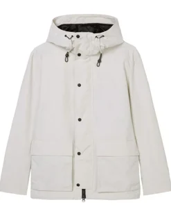 Homme Marc O'Polo Parka Légère à Capuche Mesh écrue