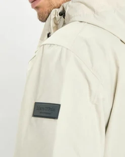 Homme Marc O'Polo Parka Légère à Capuche Mesh écrue