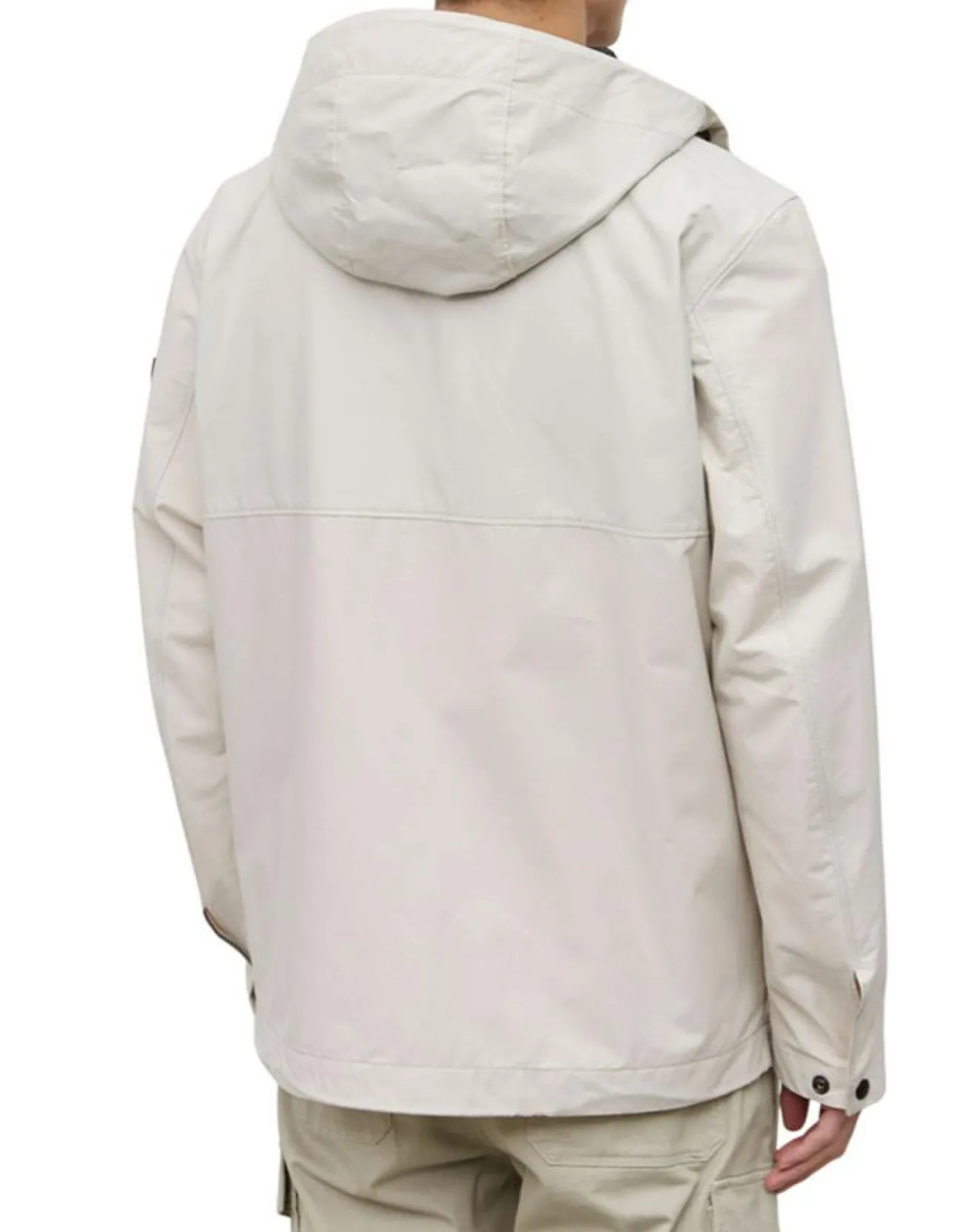 Homme Marc O'Polo Parka Légère à Capuche Mesh écrue