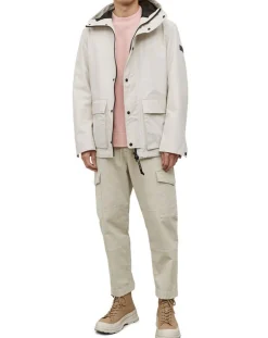 Homme Marc O'Polo Parka Légère à Capuche Mesh écrue