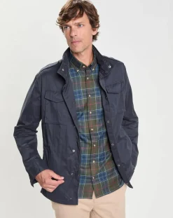 Discount Hackett London Parka légère bleue