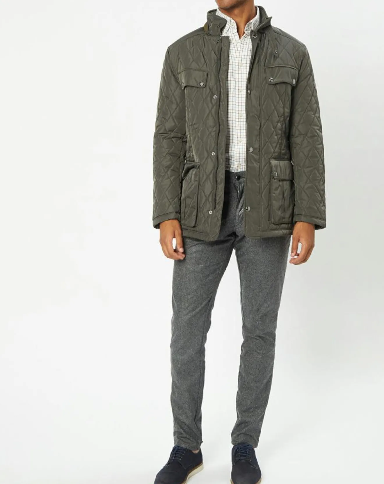 Sale Hackett London Parka légère Ex Olborne gris foncé