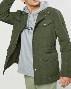 Outlet Hackett London Parka légère Olborne kaki