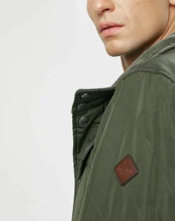 Outlet Hackett London Parka légère Olborne kaki