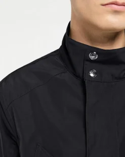 Homme Hackett London Parka Saharienne droite bleu marine