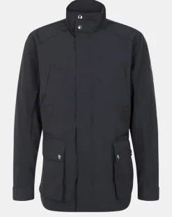 Homme Hackett London Parka Saharienne droite bleu marine