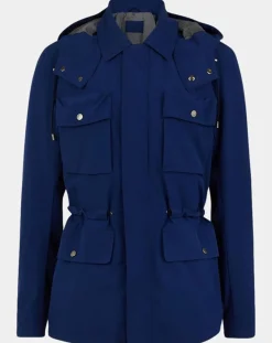 Homme Galeries Lafayette Parka saharienne Kapack bleu marine