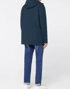 Discount Galeries Lafayette Parka Tech Larka bleu marine