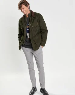 Sale Hackett London Parka Velo Speed kaki