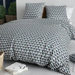 Sale Atelier du Coton Parure de Couette 3pcs 100% Coton 57fils geo