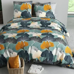 Atelier du Coton Parure de Couette 3pcs Gink 100% Coton 57fils gink