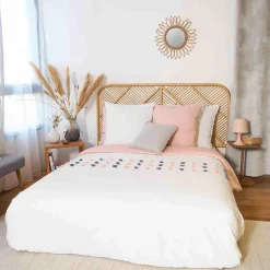 Discount Home Collection Parure de housse de couette Poupie blanche